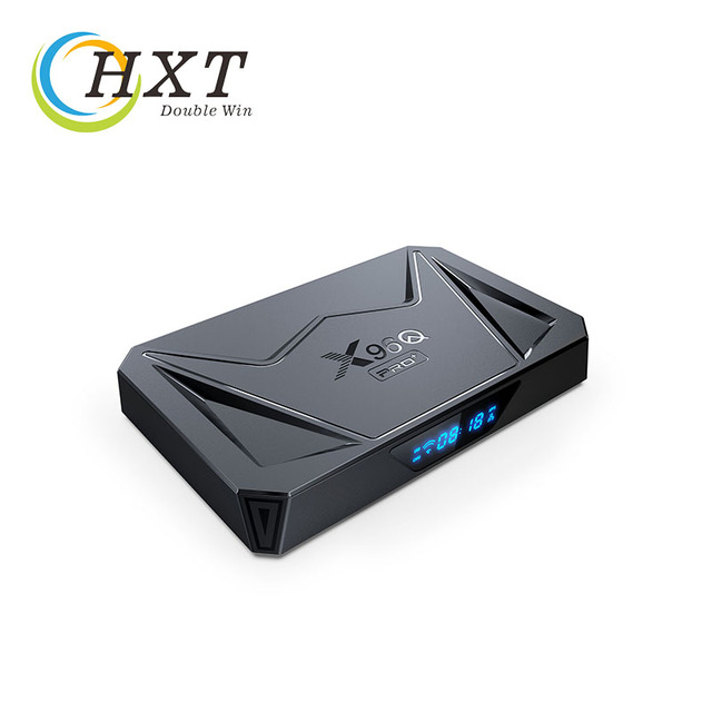HXT X96Q Pro+ Android 14 TV Box 4K/8K Allwinner H728 OTT Box W/Wi-Fi 6, BT5.0+, 4+64GB, Customizable