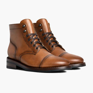 Nouvelles Bottes de Travail Rétro Américaines à Bout Rond pour le Commerce Extérieur Transfrontalier, Chaussures de <span class=keywords><strong>Moto</strong></span> Montantes pour Hommes Automne - Product Image 1