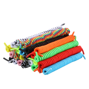 12 Pares de Cordones Elásticos sin Atar, Cordones en Espiral de Color Sólido para Zapatillas Deportivas y Calzado Casual - Product Image 1