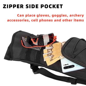 Muestra gratis Boy Women Beginner Field Riding Shoot Practice Bag Outdoor Club Hunt Train Bow Arrow Estuche de almacenamiento Bolsa - Product Image 4