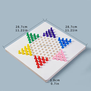 Cờ đam Trung Quốc thiết lập trò chơi tương tác giáo dục cao cấp thanh lịch màu trắng cờ gỗ trò chơi hội đồng quản trị với miếng - Product Image 2