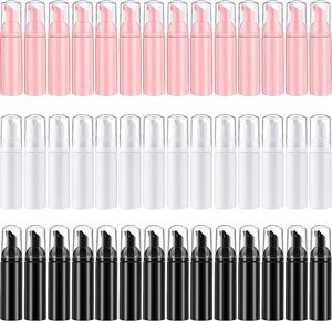 Mini Botellas <span class=keywords><strong>de</strong></span> Jabón Líquido Espumoso para Desinfectante <span class=keywords><strong>de</strong></span> Manos Recargable, Limpiador <span class=keywords><strong>de</strong></span> Pestañas, Champú, Rosa <span class=keywords><strong>Castilla</strong></span> (60 ml) - Product Image 1