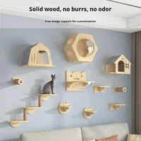 Étagères murales pour chat en bois Offres Spéciales Hamac pour chat et meubles à plateforme murale pour chat