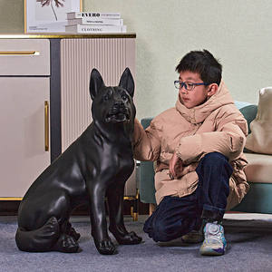 Statue commémorative d'ange pour chien, statue de <span class=keywords><strong>berger</strong></span> <span class=keywords><strong>allemand</strong></span>, figurine en résine d'animal, objet décoratif de collection pour la décoration de la maison <span class=keywords><strong>et</strong></span> du jardin - Product Image 6