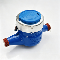 High-quality Water Meter Featuring a Copper Cover and Copper Nut Is a Rotary Threaded Mechanical Cold Water Meter