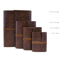Journal en cuir Crazy Horse vintage Wenshun A5 A6 rechargeable, planificateur de voyage, logo personnalisé, cadeau