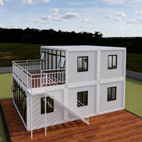 Maison conteneur moderne respirante à double couche avec garantie de 5 ans, solution de bureau résidentiel mobile pour zone touristique