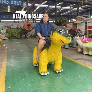 Chất lượng cao phim hoạt hình phong cách trẻ em đi xe trên xe thực tế khủng long Rides để bán - Product Image 5