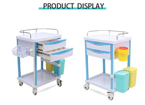 ORP 저렴한 가격 클리닉을위한 새로운 디자인 병원 의료 ABS 트롤리 비상 충돌 카트 - Product Image 4