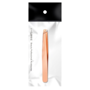 Pinzas Antiestáticas de Acero Inoxidable Personalizadas para Cejas, Color Negro, Rosa y Dorado, Herramienta Inclinada para Depilar Cejas - Product Image 6