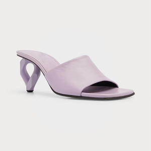 Sandalias de tacón <span class=keywords><strong>bajo</strong></span> de estilo de diseñador, zapatillas de moda para mujeres y damas, zapatos de punta cuadrada - Product Image 3