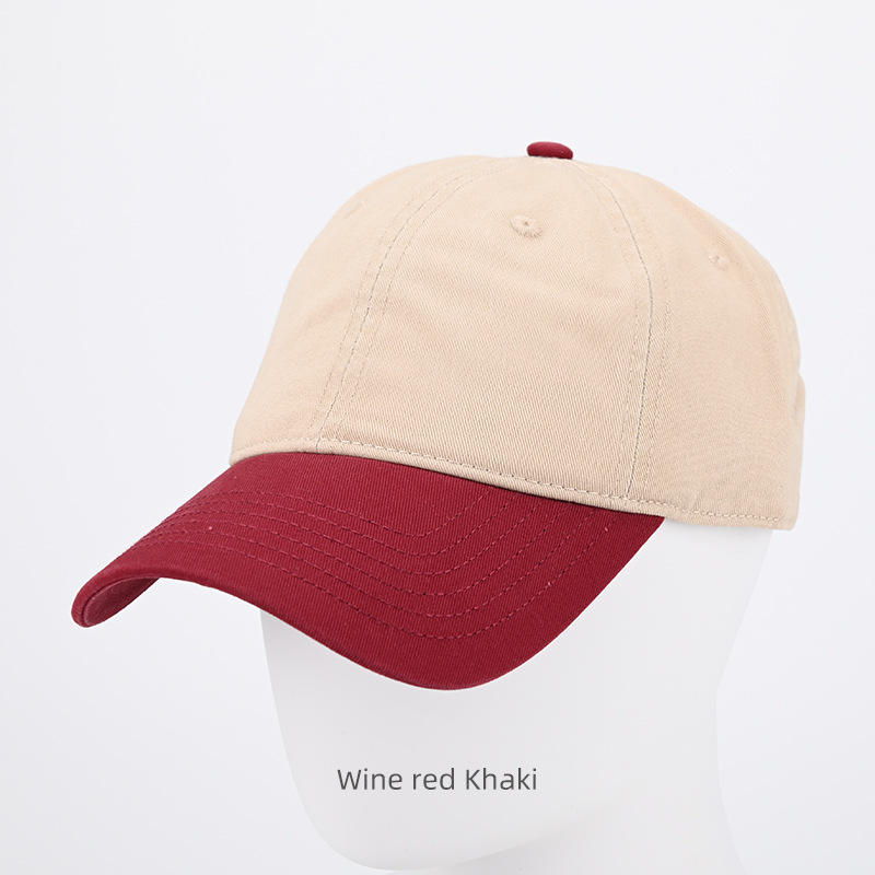 Wine red + khaki color