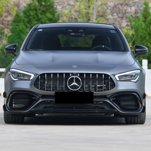กระจังหน้า Mercedes-Benz CLA-Class C118 ปี 2020+ สีเงินดำ ABS ทรง AMG Line สำหรับตกแต่ง - Product Image 4
