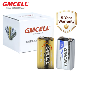 แบตเตอรี่ 9V แบบขายส่ง 6LR61 แบตเตอรี่อัลคาไลน์ 6F22 แบตเตอรี่คาร์บอนซิงค์ สำหรับกีตาร์ไฟฟ้า ไมโครโฟน ของเล่น - Product Image 1