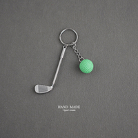 Internet célébrité Golf porte-clés sac à dos métal Club Mini cadeau pendentif bijoux cadeau commémoratif accessoire