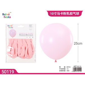 Pacchetto di palloncini rosa opaco da 10 pollici di 8 per feste laurea capodanno cinese-per eventi per la festa della mamma - Product Image 1