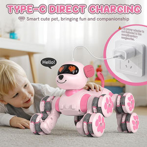 Voiture RC 8 roues motrices, jouet robot chien, <span class=keywords><strong>télécommande</strong></span> 2,4 GHz, jouet interactif intelligent programmable, cadeau pour garçons et filles - Product Image 5