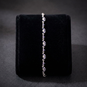 Bracelet chaîne à maillons en argent antique pour femme, style vintage, accessoire de mode pour le quotidien et les cadeaux - Product Image 4