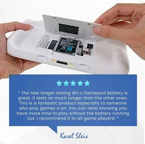 1500mAh thay thế phím điều khiển pin cho Nintendo <span class=keywords><strong>WiiU</strong></span> Wii U Gamepad điều khiển - Product Image 5