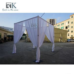 Support de tuyau carré mobile en chiffon blanc, 7 à 12 pieds, ensembles de tuyaux mobiles - Product Image 3