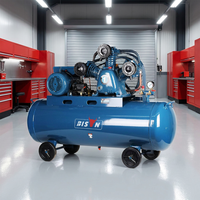 Compresseur d'air industriel BISON (CHINE) 150L, 3 cylindres, 3000W, compresseur à piston professionnel robuste, 230V 50Hz, atelier