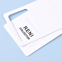 Vente chaude Étiquettes de vêtements en papier écologiques personnalisées Logo personnalisé imprimé Étiquettes suspendues pour vêtements