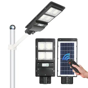 Outdoor Parking Lot ABS Waterproof Smd 60w 90w 120w Integrated All In 1 Solar Led Street Light