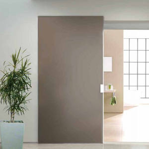 Maßgefertigte Geistertür mit versteckter Laufschiene, Innen-Schiebetür ohne Bodenschiene, bündige Holztür für Schlafzimmer- und Schrankprojekte, Großhandel - Product Image 5