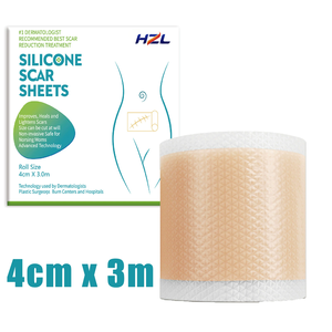 OEM ODM プライベートラベル ハーブ CE認証 スキンケア 医療用傷跡除去パッチ シリコン傷跡ロールシート デトックス効果付き - Product Image 3