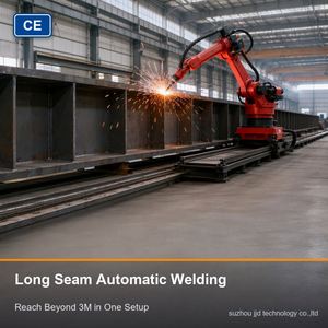 Robot de soudage BORUNTE sur rail linéaire, 7ème axe, portée 1,5M-3M, cobot de soudage pour soudage automatique de longues coutures sur grandes structures en acier - Product Image 2