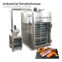 Four à fumer électrique pour bacon, saucisse, poulet, bœuf, poisson avec copeaux de bois, four à fumer commercial en acier inoxydable