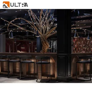 Design ultra interior atacado clube noturno móveis beber bar sofá balcão e showcase luzes laser