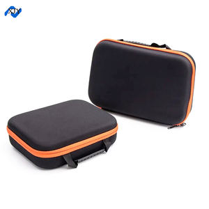 Estuche Rígido Portátil de Material EVA Moldeado con Cierre de Poliéster y Espuma para Organizador de Baterías, Color Negro - Solo Estuche - Product Image 4