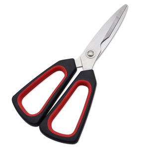 Kitchen Scissors Stainless Steel Black Red Handle Ultra Sharp Multi Functional Food Grade Cutting <b>Tool</b> - Product Image 3