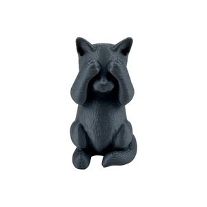 Statuette in Plastica dei Tre Gatti Saggi, Decorazione da Scrivania in Resina, Stile Moderno per Soggiorno - Product Image 3
