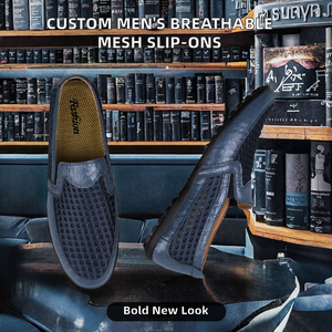Mocasines Casuales de Verano Personalizables para Hombre, Zapatos de Boda de Talla Grande, Transpirables, de Malla, para Oficina, Carrera, Impermeables, para Otoño - Product Image 2
