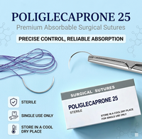 Sutures chirurgicales médicales résorbables stériles à aiguille PGA Polyglactin 910 Nylon Catgut PDO PDS SILK, Fabrication OEM