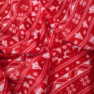 Perro de Navidad personalizado impreso 180gsm de doble cara Micro Polar tela 100% poliéster antiestático para <span class=keywords><strong>forro</strong></span> exterior - Product Image 3