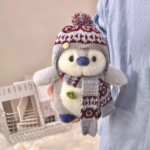 Giáng Sinh Chim Cánh Cụt Đồ Chơi Sang Trọng Tùy Chỉnh Thú Nhồi Bông Mini Sang Trọng Chim Cánh Cụt Crochet Tùy Chỉnh Chim Cánh Cụt Sang Trọng Đồ Chơi Với Dệt Kim <span class=keywords><strong>Hat</strong></span> Khăn - Product Image 4