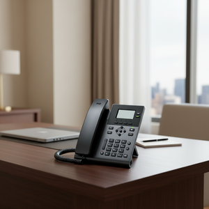 Teléfono IP KS30 SIP con Pantalla LCD Retroiluminada de 2.3 Pulgadas, 2 Cuentas SIP, Voz HD, Teléfono VoIP de Escritorio para Empresas, Centros de Llamadas y Pequeñas y Medianas Empresas - Product Image 2