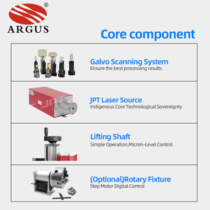Machine de marquage laser UV de bureau <span class=keywords><strong>ARGUS</strong></span> 5W à <span class=keywords><strong>prix</strong></span> d'usine, graveur et découpeur mini DIY Sino Galvo pour plastique, métal, verre, bouteille, PBC - Product Image 4