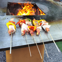 Grils de barbecue personnalisés Grill d'extérieur Brasero Brasero Corten au charbon de bois Barbecue Grill