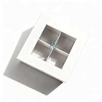 Boîte en papier pour sucrerie avec étiquette personnalisée Petite boîte à chocolat magnétique avec insertion Boîte pliable avec impression de logo personnalisé avec fenêtre
