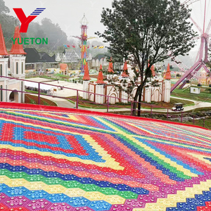 Diskon permainan Fairground luar ruangan warna-warni plastik pelangi seluncur kering salju Ski pelangi selip salju untuk dijual - Product Image 2