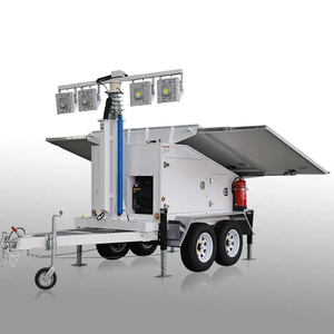Thông minh năng lượng mặt trời cctv tháp ánh sáng di động tùy chỉnh năng lượng mặt trời Máy ảnh <span class=keywords><strong>Trailer</strong></span> với pin cho trang web việc làm - Product Image 5