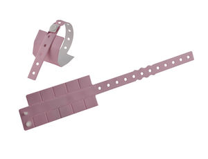 Logotipo personalizado Festival Evento impermeable desechable vinilo plástico PVC pulsera con pestañas - Product Image 2