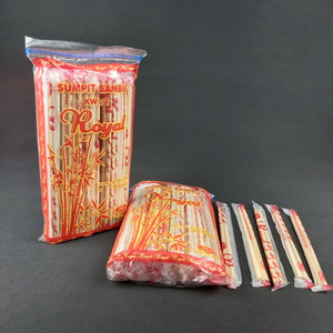 Personalizzabile usa e getta 24cm bacchette di bambù stoviglie naturali con Logo stampato posate per ristoranti alberghi confezionati OPP - Product Image 3