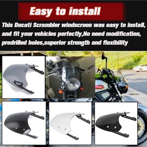 Parabrisas de motocicleta XXUN carenado de faro para <span class=keywords><strong>Ducati</strong></span> <span class=keywords><strong>Scrambler</strong></span> 800 Sixty21100 Full Throttle Desert Sled 15-20 - Product Image 3