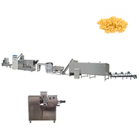 Petite extrudeuse en acier inoxydable pâtes faisant la machine 1 ensemble de mini produits céréaliers en ligne complète pour l'industrie