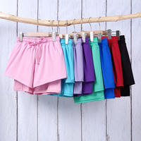 Shorts Deportivos de Yoga para Niñas con Certificación CPC y CPSIA, con Cordón Ajustable y Elásticos, Pantalones Cortos para Correr